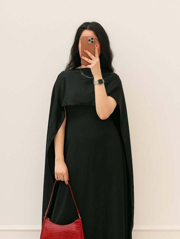 Pure Black Luxe Maxi