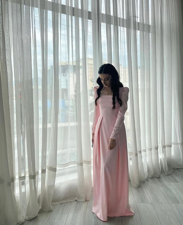 Pink Ruffled Tiered Dress